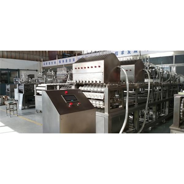 Máquina de sellado automática de plástico para cubos de litchi lineal para helados de jugo de agua