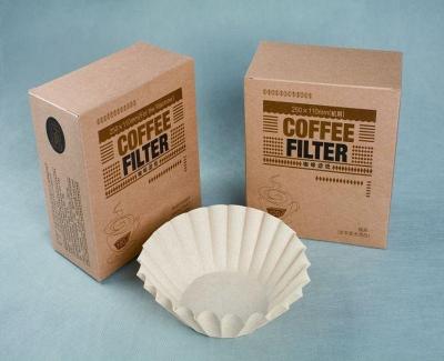O estilo da cesta para 2-4 copos faz sob medida o papel de filtro do café da polpa de madeira do Virgin