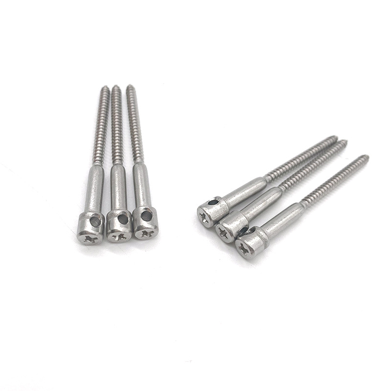 M4*15mm Электрические винты для круглого головного счетчика с грубыми нитями, уплотняющие винт с одним отверстием