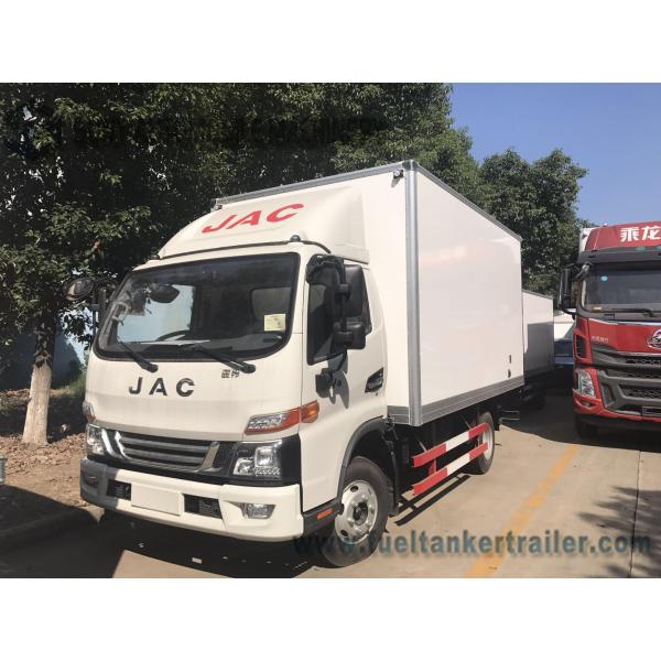 1-4 Ton JAC 4x2 Light Refrigerator Van Truck / Dry Box Van Cargo Truck 3308 Mm Wheel Base