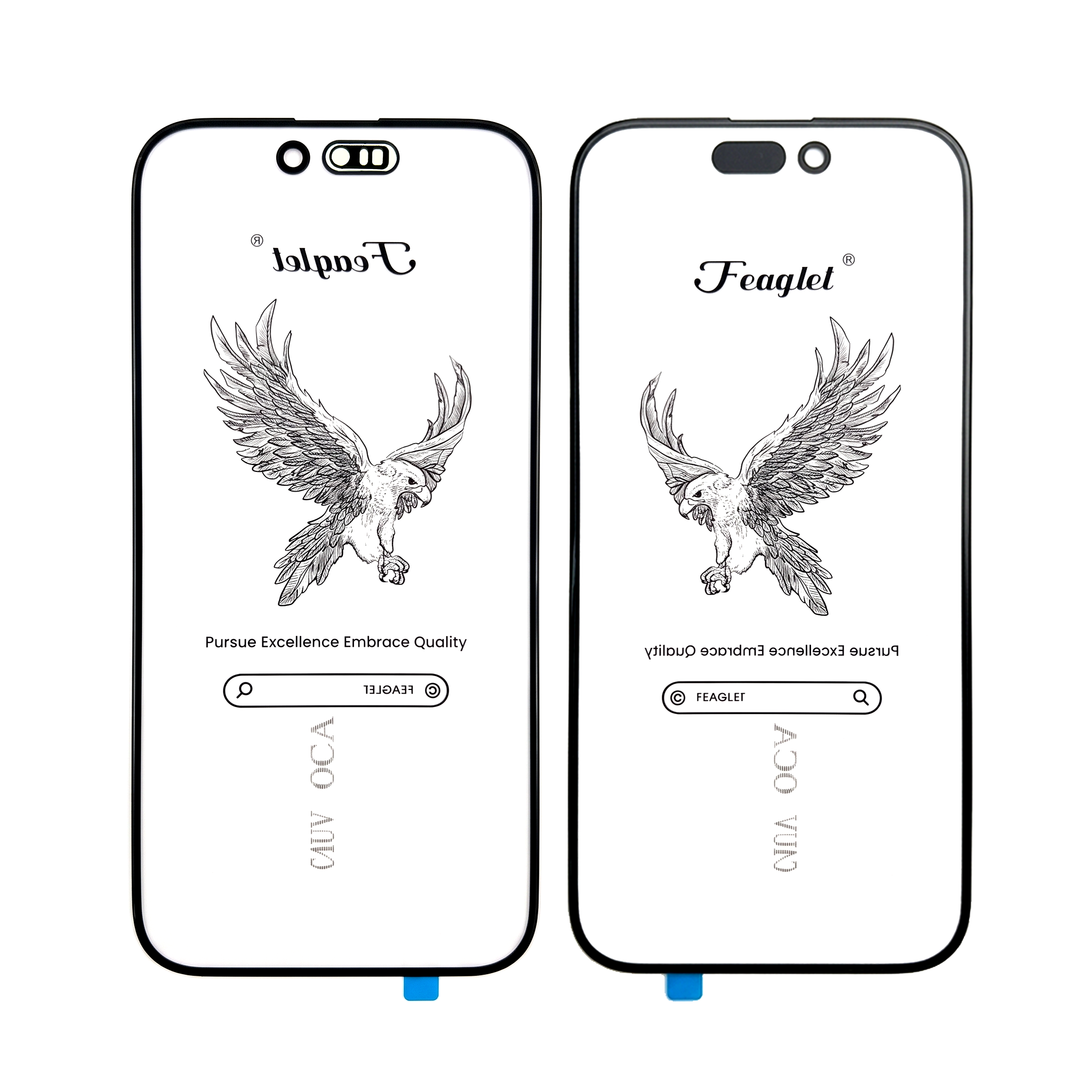 iPhone 15 Pro C4UV Cover Glass with OCA for Flexible OLED Refurbishment