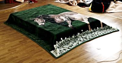 Animal Patterns Raschel Plush Blanket Quick Delivery For Hotel And Home