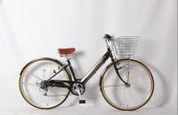 Estrutura de aço 27 polegadas seis velocidades Shimano Adult Bike Vintage Beach Bike