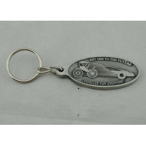 Antique Silver Plating Promotional Keychain Soft Enamel with Custom Logo