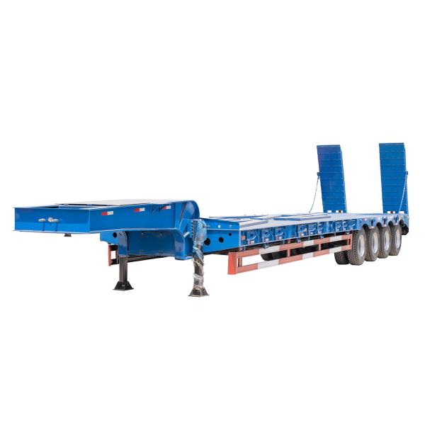 50 60 80 Ton Gooseneck Lowboy Semi Truck Trailer Excavator Lowbed Trailer Loader