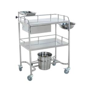 Ручная передвижная хирургическая вагонетка лечения с одним шаром и одним ведром