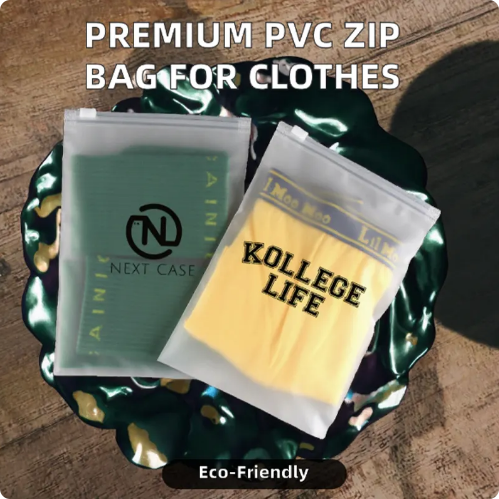 Reclosable Waterproof CPE Zipper Bag Plastic Storage Pouch for Cosmetic Electronic Accessories Packaging