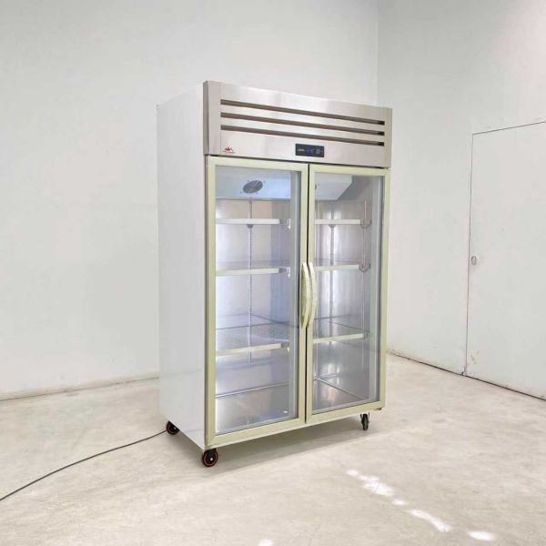 Business Food Glass Door Display Freezer Upright Display Freezer Customized Logo