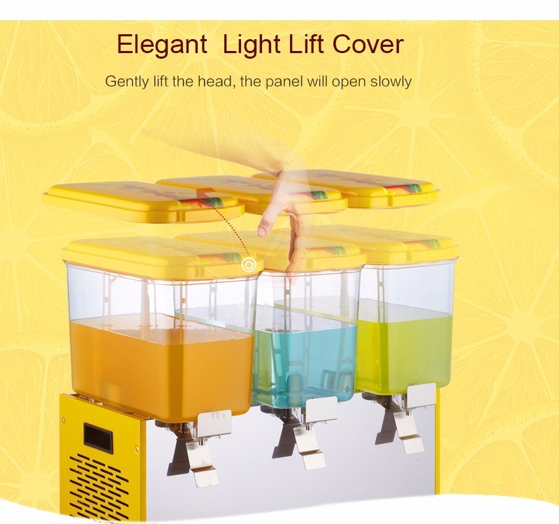 Wellcooling 3 Bowls Cold Drinks Juicer Dispenser