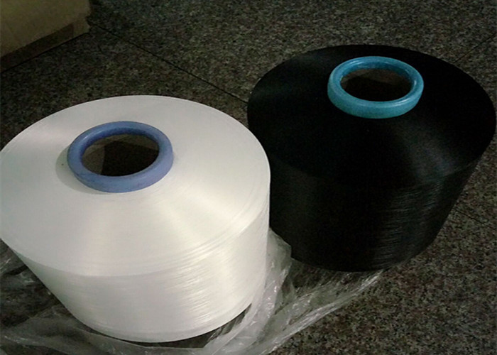 50D / 24F SD SIM Polyester DTY Yarn Raw White / Black For Weaving , Industrial Knitting