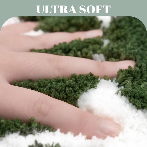 Polyester Fiber Letter Flocking Living Room Floor Carpets Minimalist Water Absorption