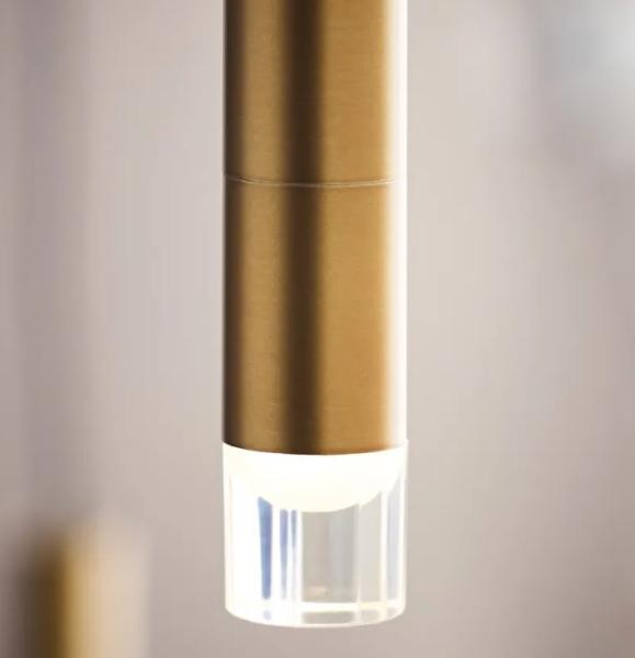 700MXY9R Aged Brass Moxy Chandelier 9 Light Dimmable Compatible With ELV Dimmers