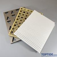 Champagne 2.0 PVDF Acoustic Steel Carving Ceiling Panel Aluminium Suspended Metal Drop Ceiling Panel