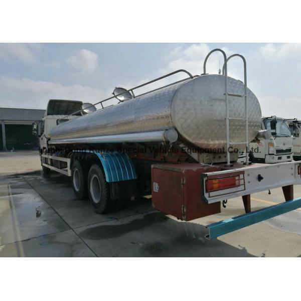FOTON Polished Stainless Steel Tanker Trucks 18000liters for Drinking Water , Liquid Food ,oil