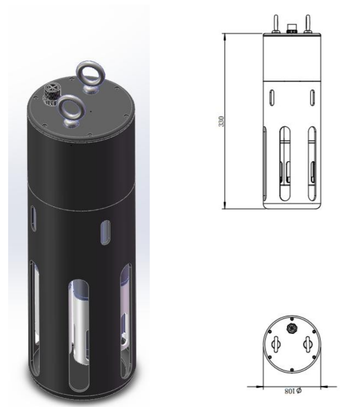 12V Dissolved Oxygen Salinity Multi Parameter Water Quality Sensor ModbuS OEM