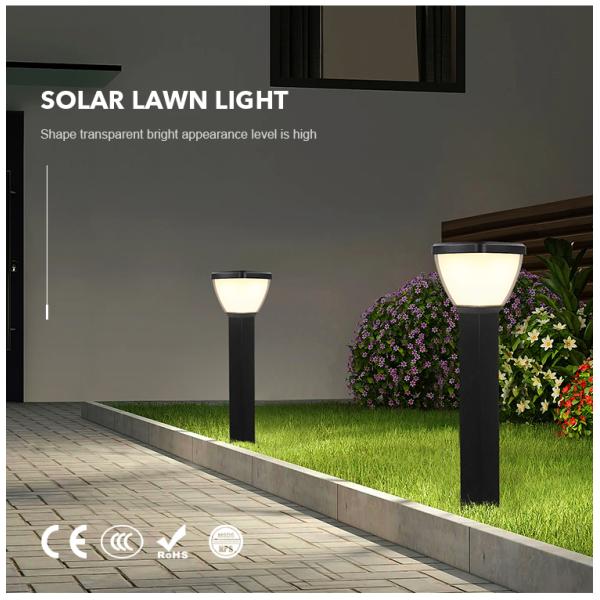 La voie solaire en aluminium de la charge rapide LED allume la lampe IP65 solaire extérieure la cour de patio