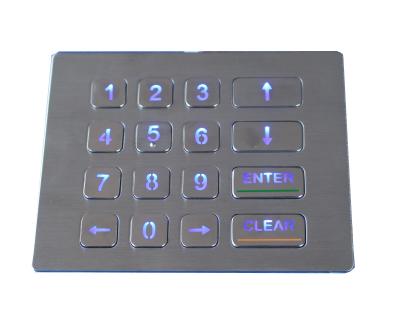 Prova industrial avaliado dinâmica do vândalo do teclado da máquina de venda automática do luminoso IP65