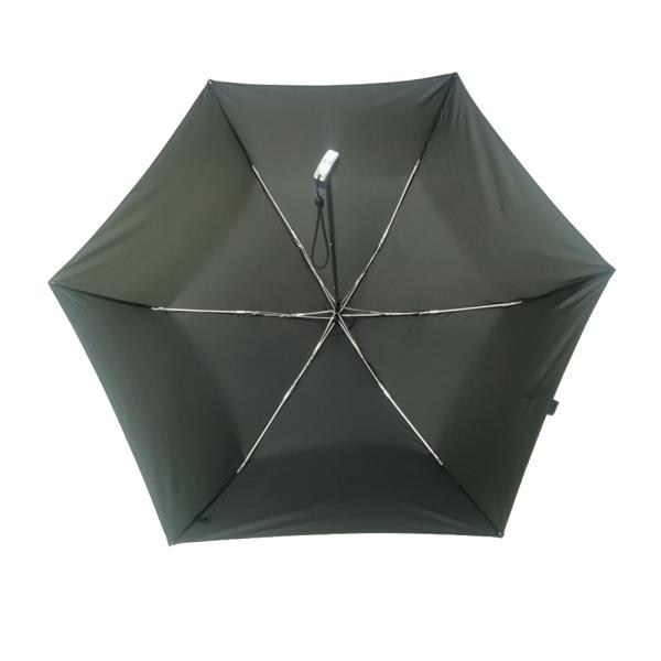 6 Ribs Small Travel Umbrella , 190T Pongee Fabric Light Weight Umbrella