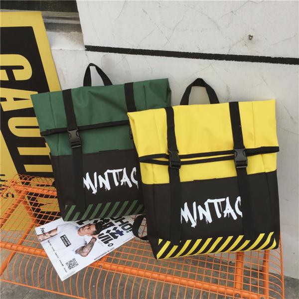 Ins is a hot seller of backpacks for male lovers, Korean version of fashion and individuality bag