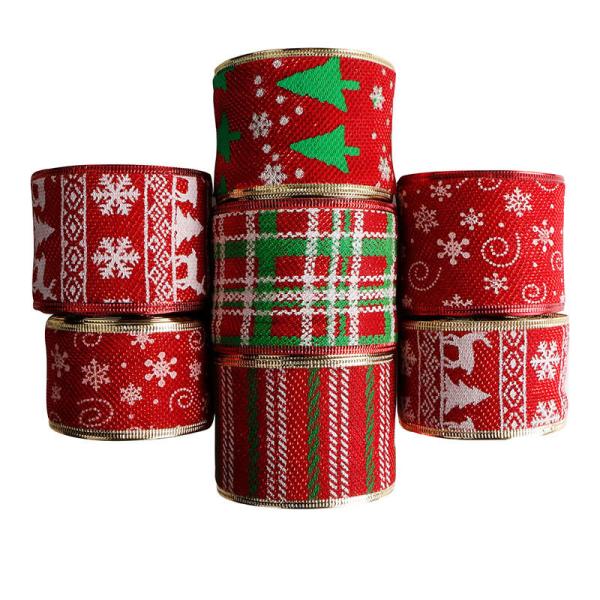Faixa de Natal personalizada Fios de borracha de borracha de borracha de 50 mm Imprimir requisitos dos clientes