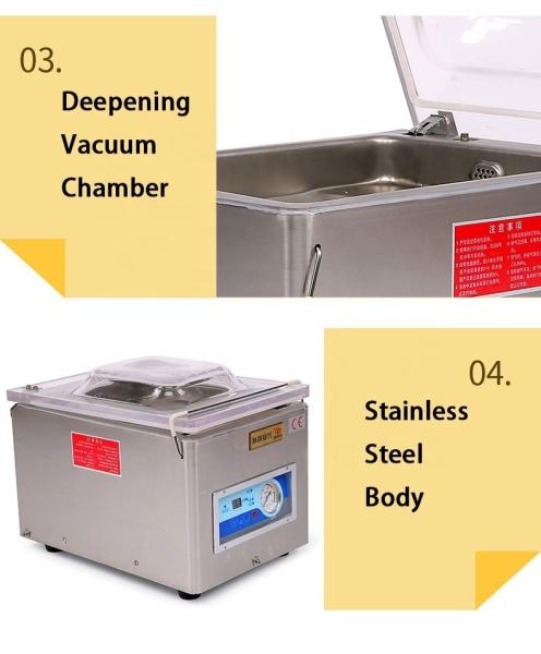 Automated Food Vacuum Packing Machine Meat Fish And Chicken DZ-260 Chamber Vacuum Sealer