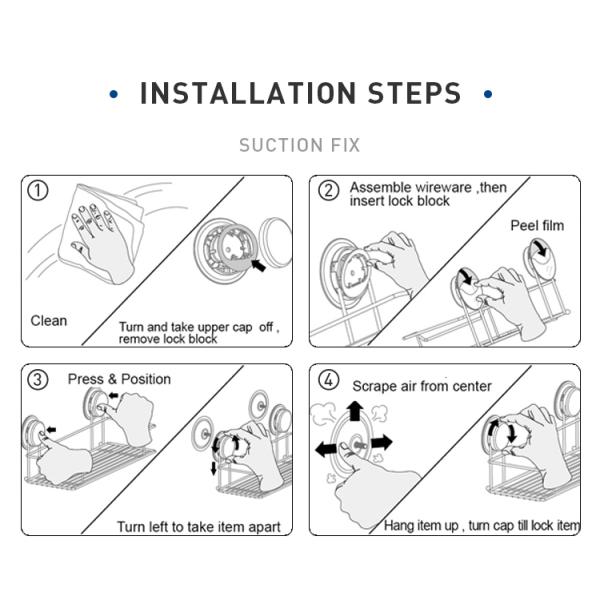 Всасывание держателя чашки 5kg зубной щетки нержавеющей стали SS201 нагружая фиксированное