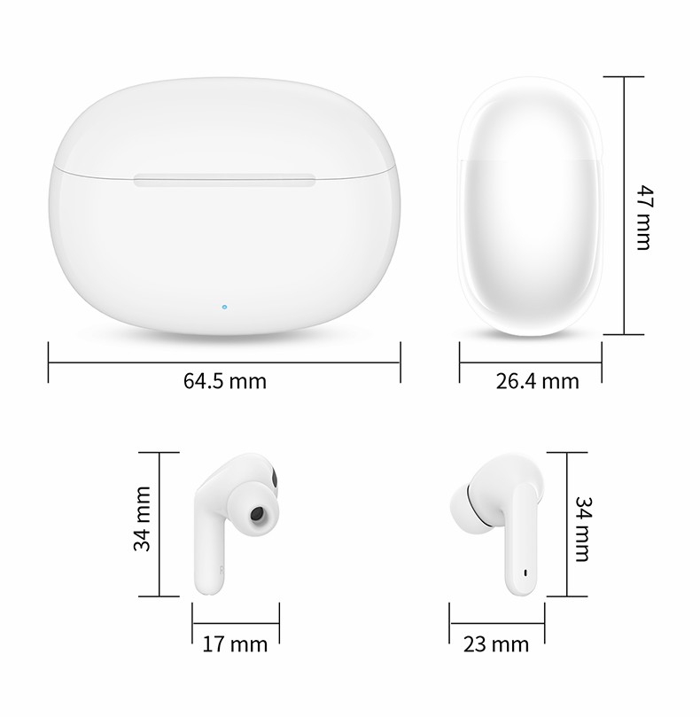 наушники с коробкой обязанности, 150 часов 300mAh беспроводные Bluetooth ядрового отменяя Earbuds