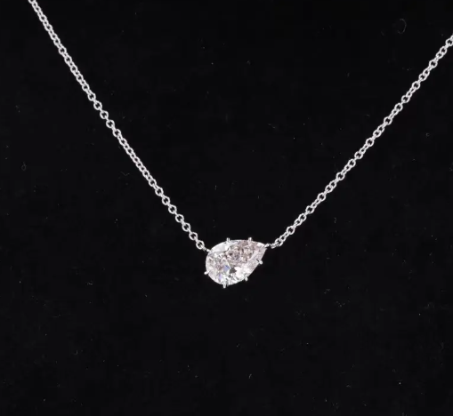 Synthetic HPHT CVD Lab Grown Diamond Jewelry Necklaces VS Clarity