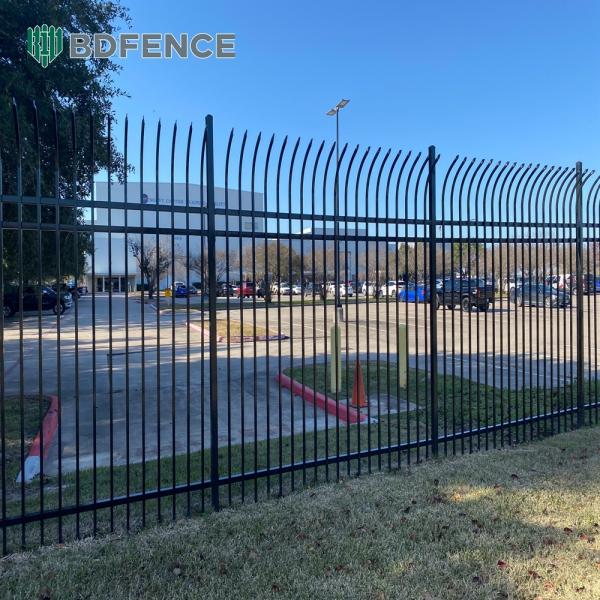 Tempered Steel Powder Coated Tubular Fencing Shatterproof