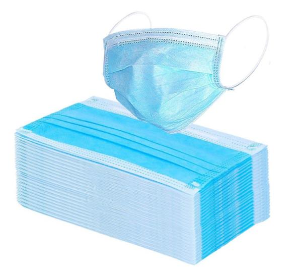 QUALITY Blue Melt Blown Disposable Tie up Face Mask Made of Blue PP Nonwoven Fabric