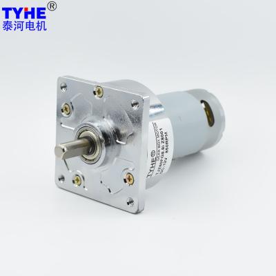 60mm Gearbox 12V 24v Rs-555sh Dc Spur Gear Motor For Rotisserie 10Rpm