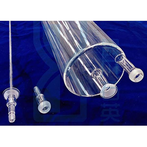 Tubo de cristal de cuarzo de OD300mm SIO2 para el reborde del horno de tubo