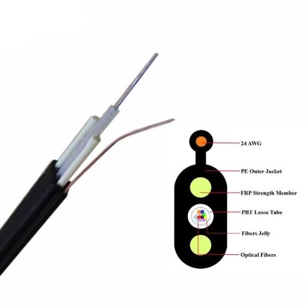 Flat Toneable Unit Tube Mini Locatable Electric Hybrid Flat Fiber Optical Cable