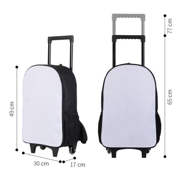Sac à chariot multifonctionnel en blanc, de grande capacité, pour bricolage