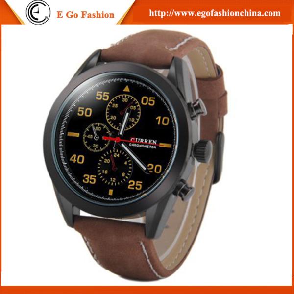 Brown Leather Watch Vintage Watches Man Business Watch Quartz Analog Watch Sports Watches