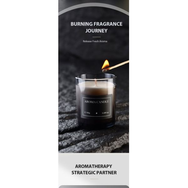 Elegant Romantic Aromatic Candle 150g For Aromatherapy Relaxation
