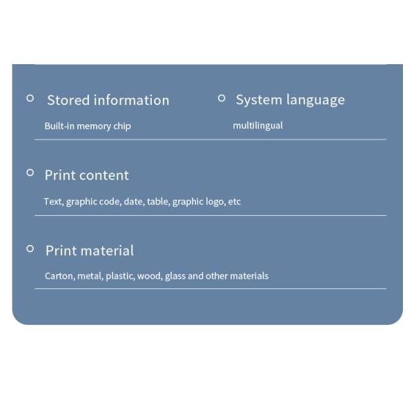 Handheld Inkjet Printer for Batch Code Expiry Date on Paper Plastic Wood Metal Glass