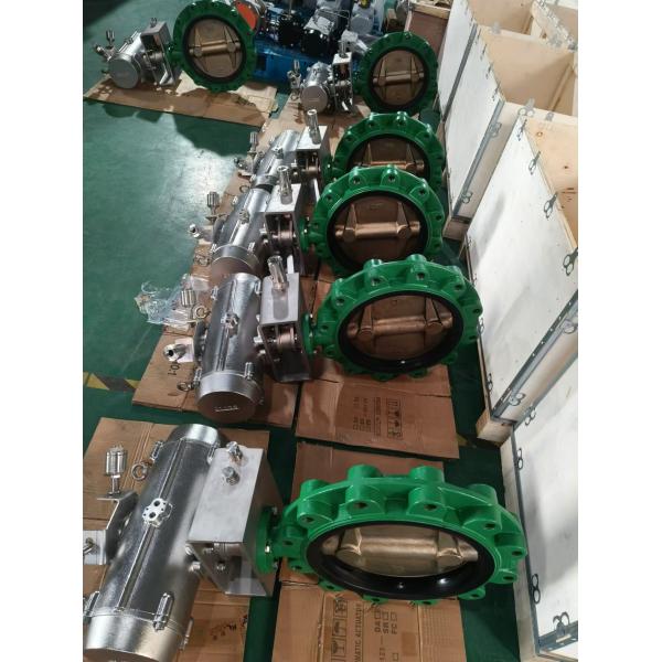 Морским клапан-бабочка управляемая воздухом 316SS для буровой установки морской воды