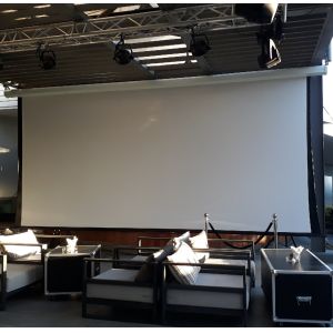 Large Event Motorized Tab-Tensioned Screen with Heavy-duty Tubular Motor designed for Large-scale Presentations