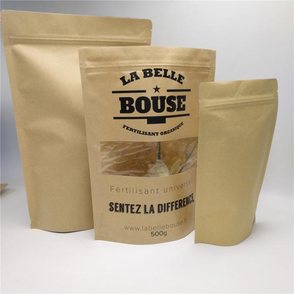 El claro de la parte delantera modificó las bolsas de papel para requisitos particulares para el polvo/el caramelo/el café