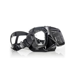 Scratch Resistant Black Diving Snorkel Mask Watertight OEM Acceptable