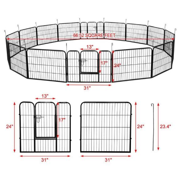 Temporary Folding Livestock Fence Panels For Dogs Outdoor Indoor
