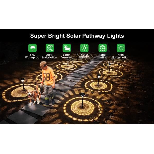 ABS PC Lamp Body Material Solar Pathway Lights Whole Decorative Solar Garden Lights