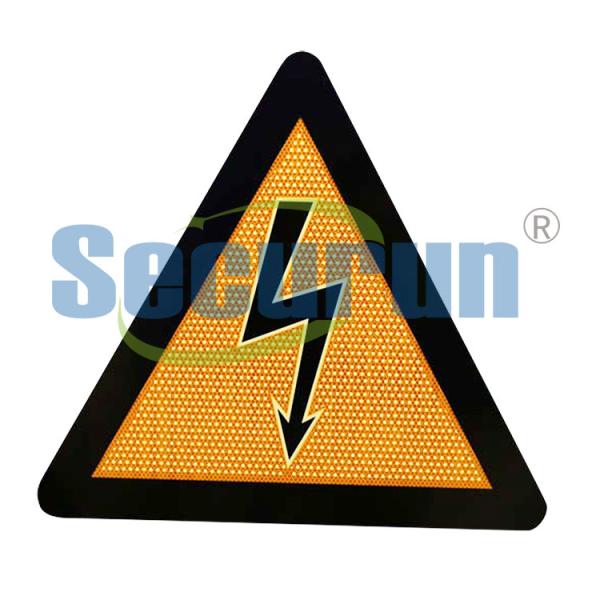 Signe de avertissement de risque de choc de danger de sécurité