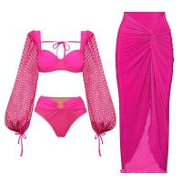 Support sans fil Costume de bain en trois pièces en nylon ordinaire