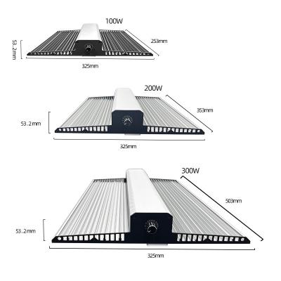 100W 200W 300W Full Spectrum LED Grow Light Panel Board For Indoor Plants