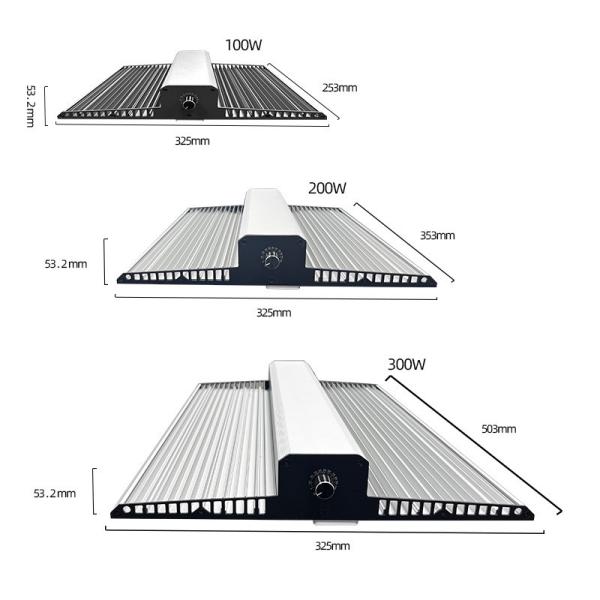 IP65 Quantum Board Grow Light Dimmable Full Spectrum Light Panel With Daisy Chain