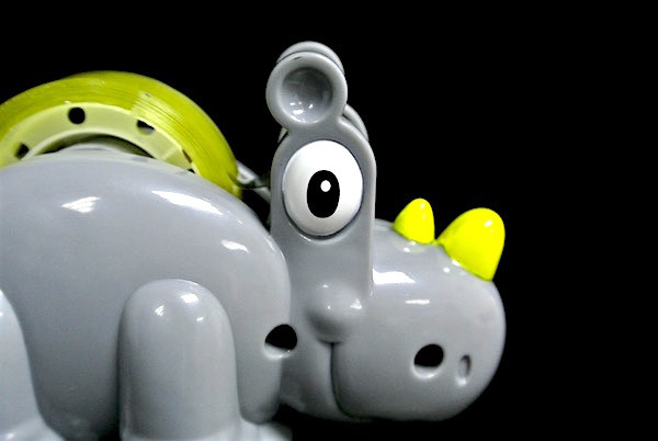 Two Horn Dinosaur Toy Animal Figures , Jungle Animal Figures For Fast Food Restaurant