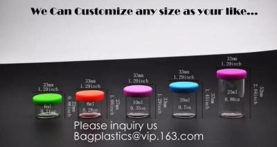 Child Resistant Glass Storage Jar, Herb Storage Glass Container, Child proof Exit Mylar Bags Pouchs