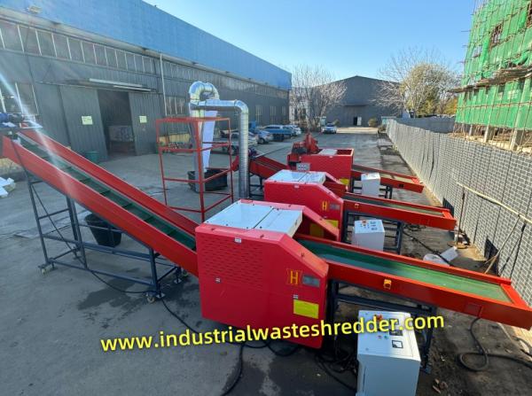 PP PE Plastic Bags Shredder Raffia Woven Sacks Grinder Shopping Bags Crusher Large Capacity